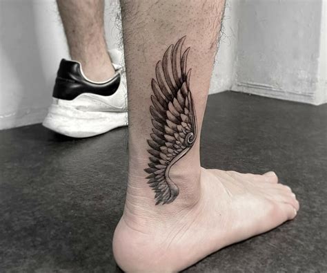 Hermes wings tattoo - Wing tattoos, especially ankle wings can be represented by restless souls, looking to always keep on moving, not staying in one place, and always chasing the next adventure. Hermes is considered both a protector and a trickster. 